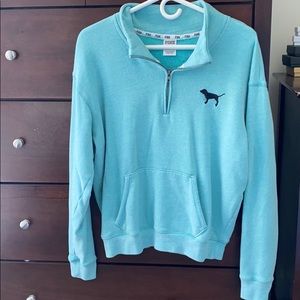 VS Pink Quarter Zip Sweatshirt